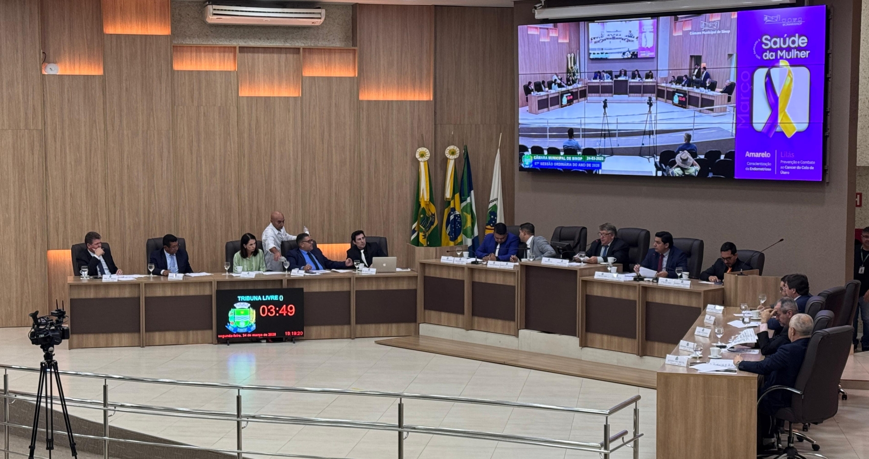 Câmara de Sinop aprova aumento para 19 vereadores a partir de 2029
