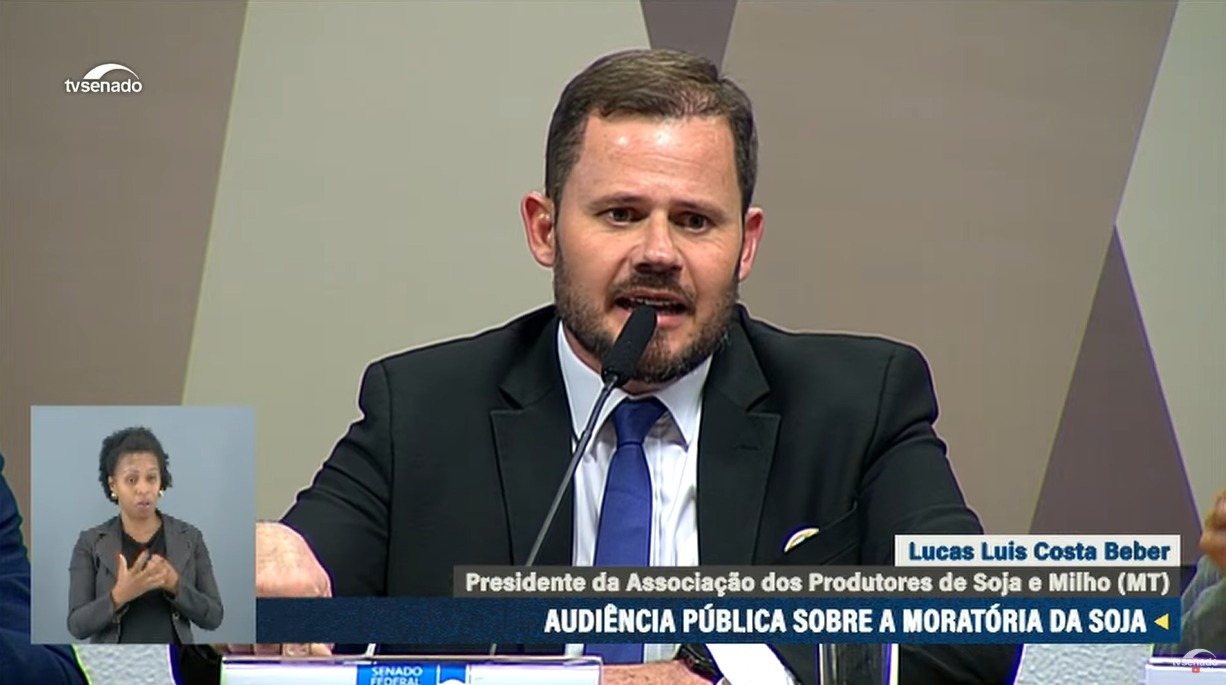 Aprosoja MT critica Moratória e defende a livre iniciativa dos produtores rurais em audiência pública no Senado