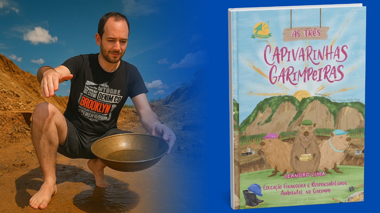 Escritor anuncia lançamento do livro “As Três Capivarinhas Garimpeiras” na Expominério 2025