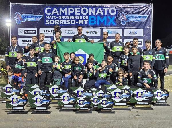 Equipe de Sorriso conquista 24 pódios na 4ª Etapa do Campeonato Mato-Grossense de BMX