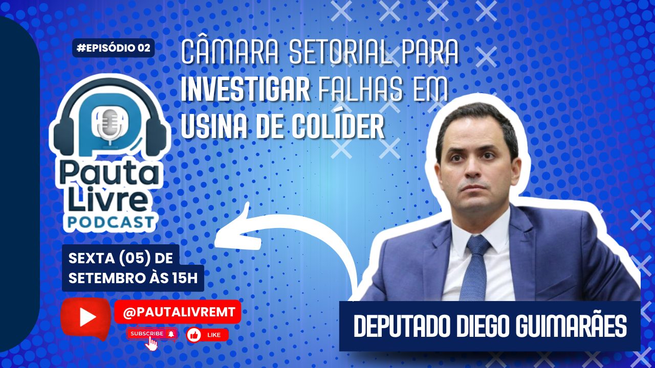 Deputado Diego Guimarães fala sobre a Câmara Setorial para investigar falhas em UHE Colíder