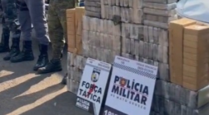 Forças de segurança apreendem mais de R$ 6 milhões em drogas em Mato Grosso