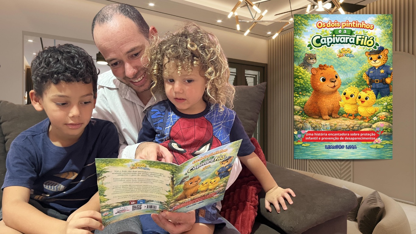 Autor lança livro infantil com história lúdica para fortalecer a proteção e prevenir desaparecimentos de crianças