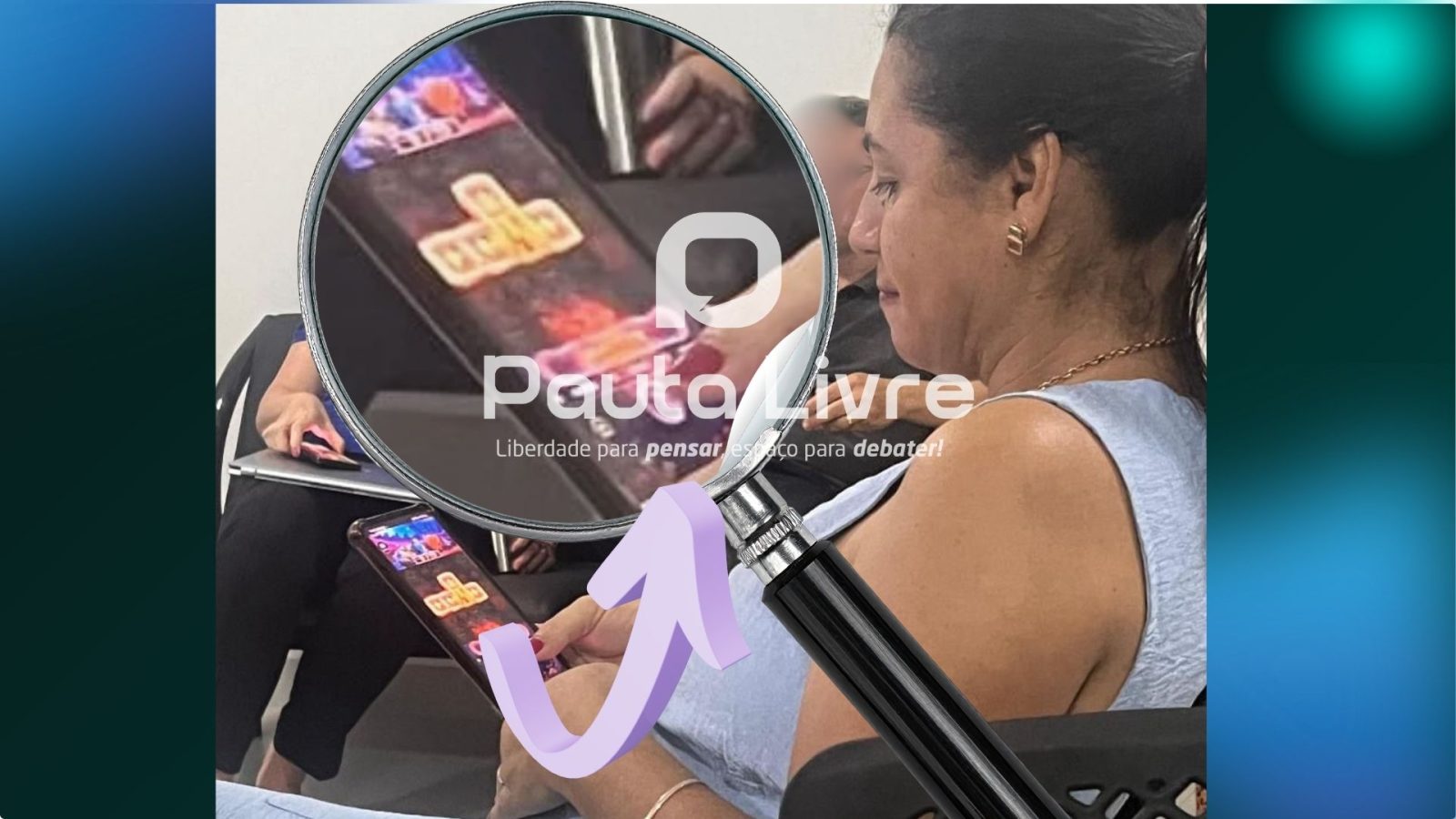 Vereadora é flagrada jogando “tigrinho” durante reunião em Feliz Natal