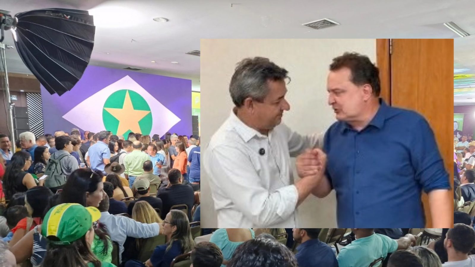 Pastor Marcos Ritela se filia ao Podemos em grande ato político em Cuiabá