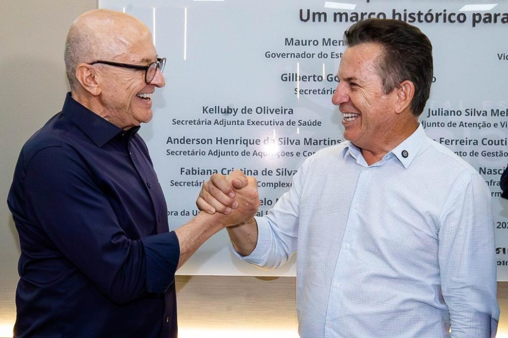 Mauro Mendes passa comando do Governo de MT para Otaviano Pivetta hoje