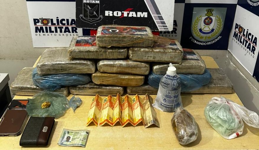 Rotam prende dois com 13 tabletes de maconha em Cuiabá
