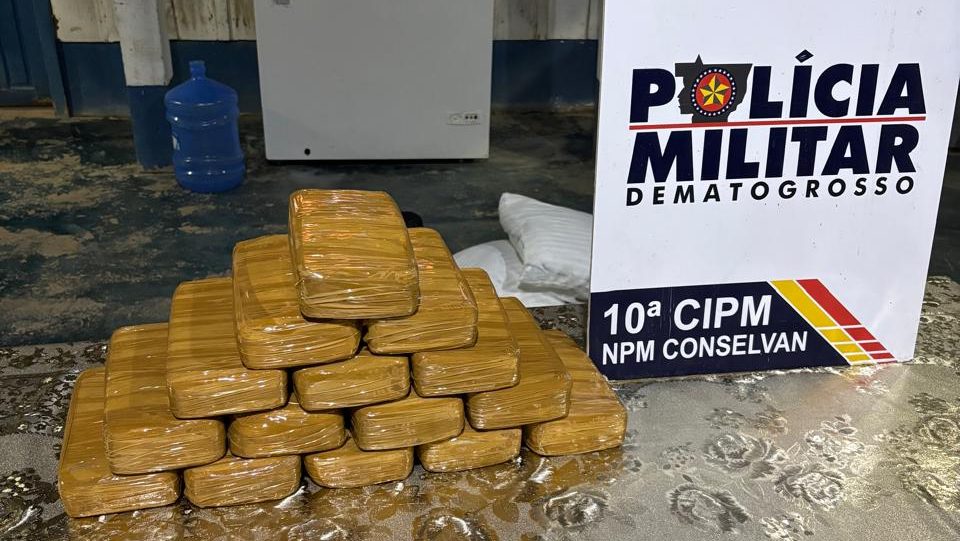 PM prende homem com 15 tabletes de pasta base de cocaína em Aripuanã