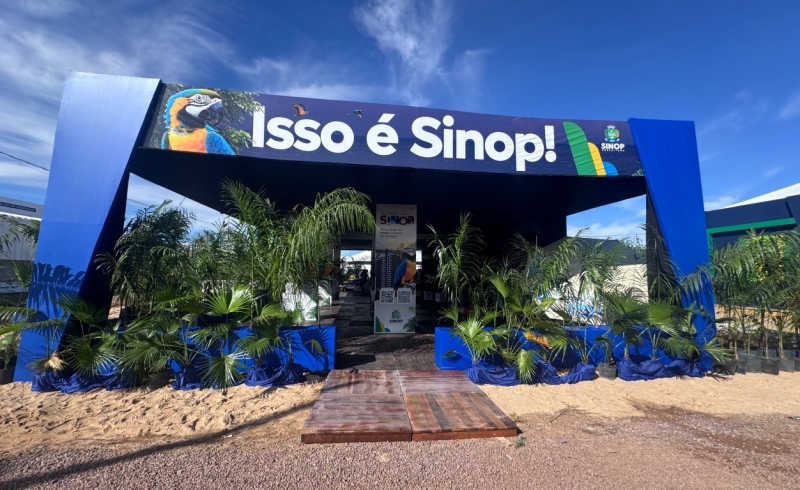Sinop destaca desenvolvimento econômico e potencialidades turísticas durante principal feira de agronegócio do Norte de MT