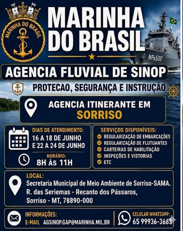 Agência Itinerante da Marinha está em Sorriso