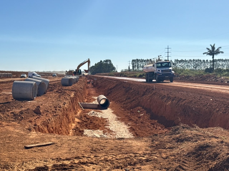 Obras de duplicação e prolongamento da Avenida André Maggi avançam e começam a transformar mobilidade em Sinop