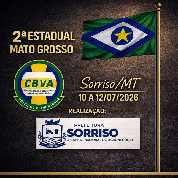 Sorriso sedia Campeonato Estadual de Voleibol Adaptado neste fim de semana